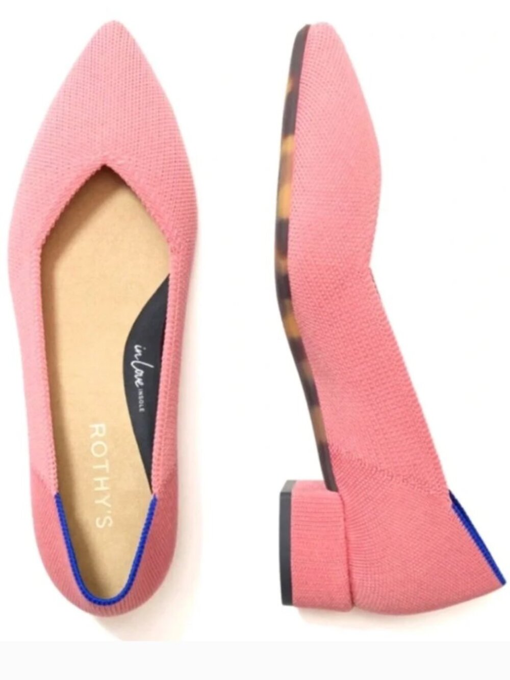 Rothy's The High Point Shoes Tulip Pink Washable Women’s Size 9.5 NWOT